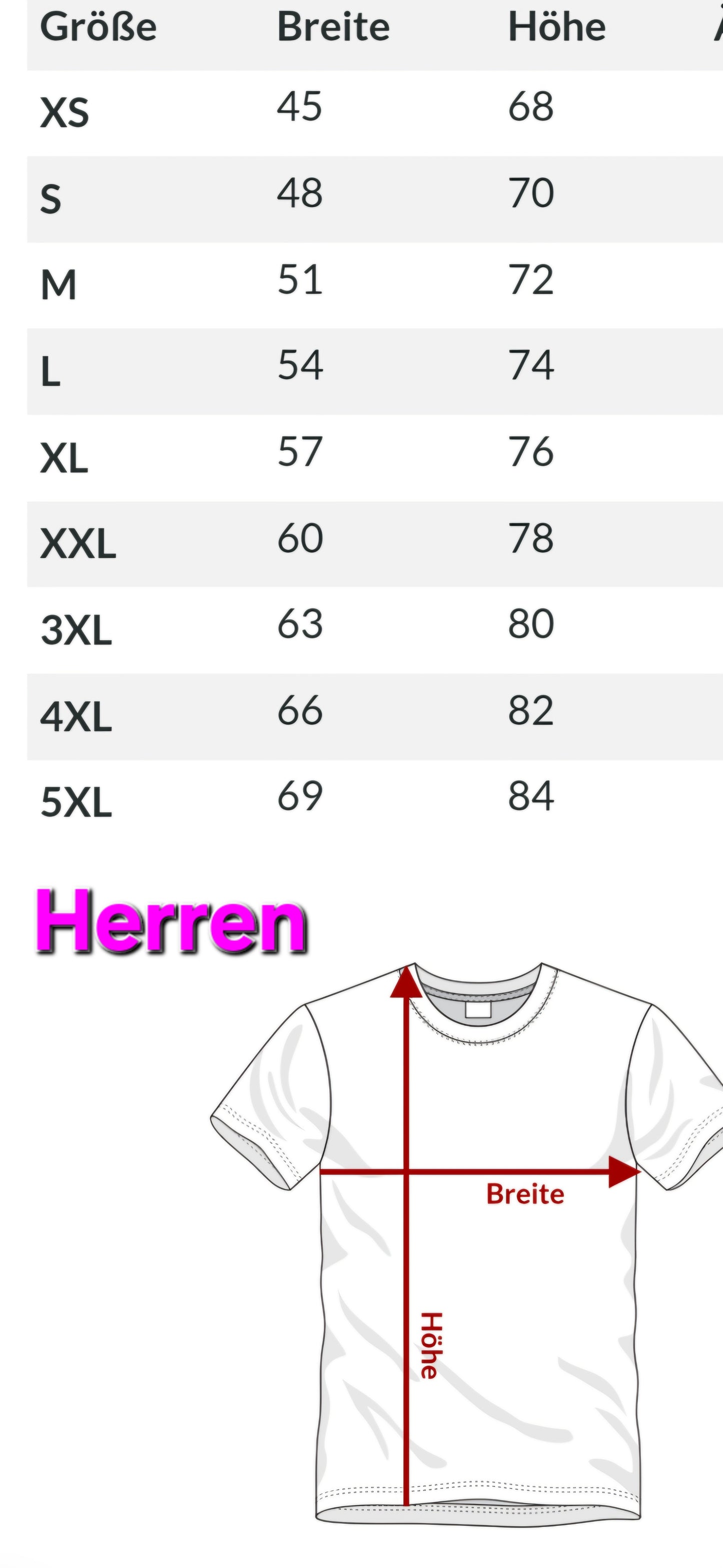 Tshirt Erwachsene