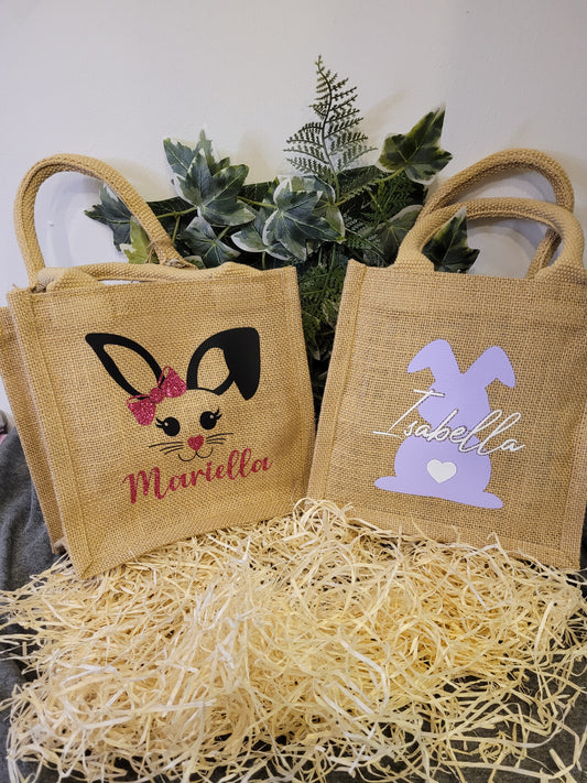 Jute Geschenktasche 20x20x12 cm