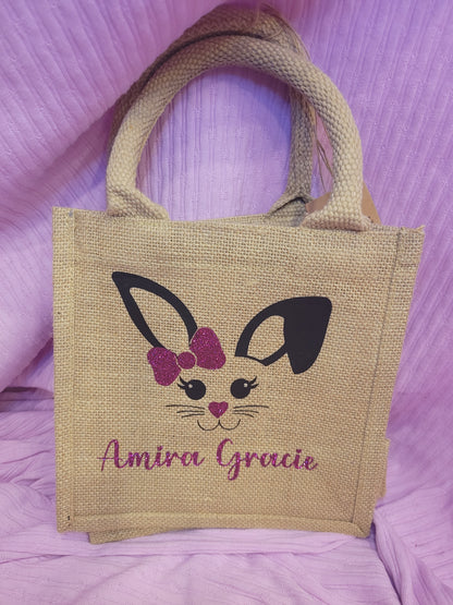 Jute Geschenktasche 20x20x12 cm