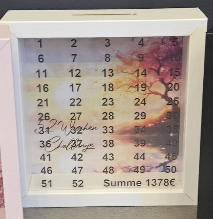 Sparrahmen / Sparchallenge 52 Wochen