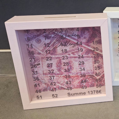 Sparrahmen / Sparchallenge 52 Wochen